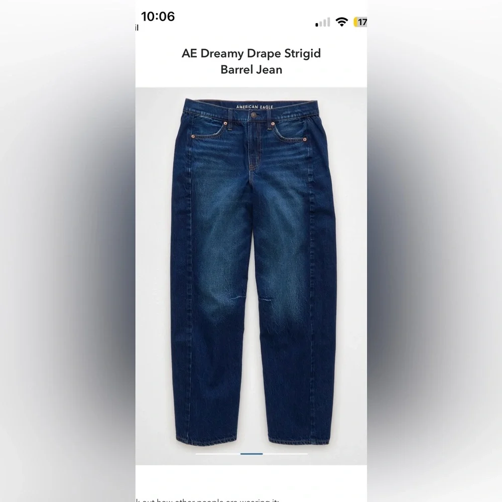 American Eagle Dream Drape Strigid barrel jeans - Picture 7 of 10